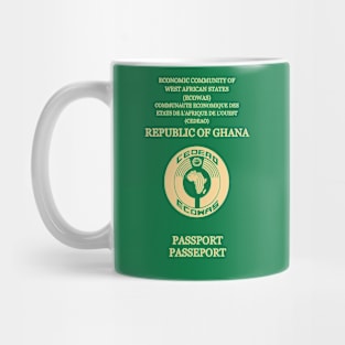 Ghana passport Mug